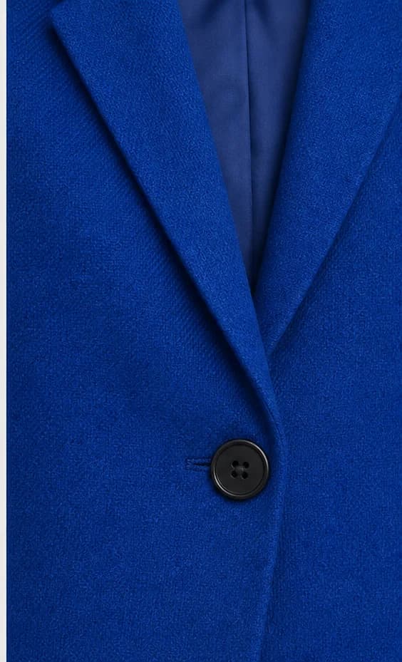 Cobalt structured blazer detail source