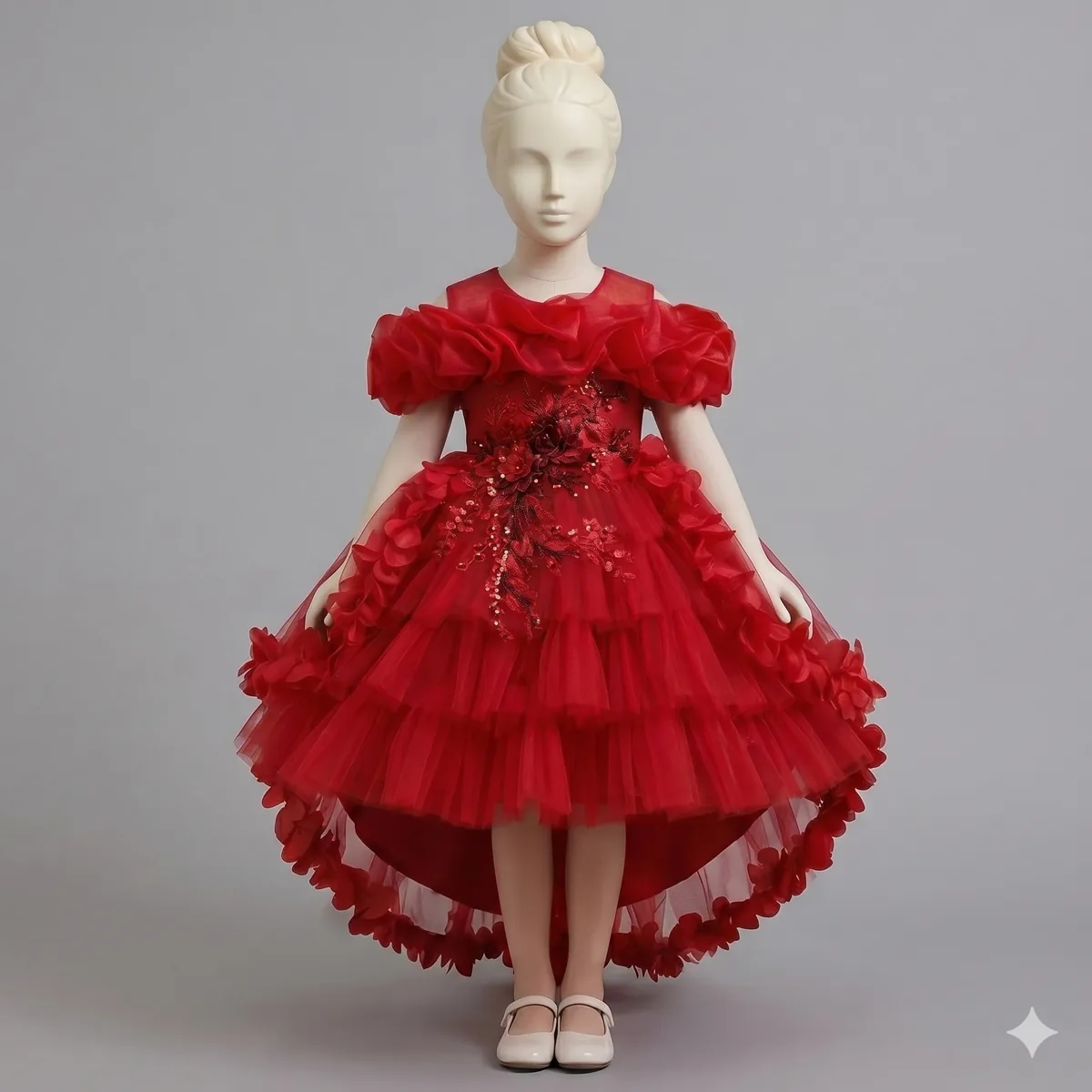 Original front image of a red dress